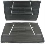 1964 IMPALA CONVERTIBLE & STANDARD 2 DOOR BLACK NON-ASSEMBLED FRONT DOOR PANELS