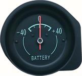 Ammeter, Black Face, Green Numbers, Orange Pointer, Chevy, Each