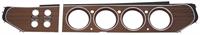 Woodgrain Rallye Gauge and Switch Panel Bezel Set; Hardtop; 4 Switch