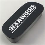Hood Scoop Plug, Black, Foam, Harwood Logo, 4" x 11.25"