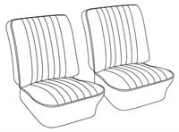 Seat Upholstery, Front Seats, Buckets, #04 Beige Basket Weave Vinyl