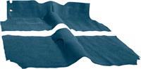 1955-57 CHEVY 2 & 4 DOOR 1-PIECE MOLDED LOOP CARPET - BR BLUE