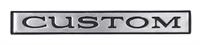 Rear quarter panels "Custom" emblem