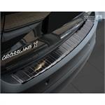 Zwart RVS Achterbumperprotector Opel Crossland 2017- 'Ribs'