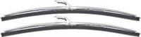 Windshield Wiper Blades, Polished Stainless Steel, Rubber Inserts