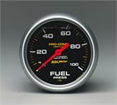 Fuel pressure, 67mm, 0-100 psi, mechanical, liquid filled