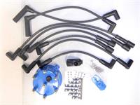 Ignition Tune-Up Kit, Black, Distributor Cap, Rotor, Plug Wires, AMC, 6-Cylinder, Kit