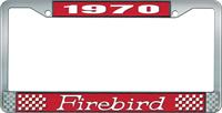 nummerplåtshållare, 1970 FIREBIRD - röd