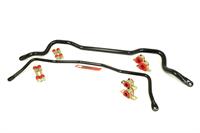 Sway Bars, Black, Steel, Front/Rear, Solid, 35mm, 22mm