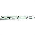 1991-92 CAMARO Z28 REAR PANEL EMBLEM - SILVER & BLACK