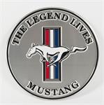 Sign, Vintage, Round, Ford Mustang Genre, 12" Diameter
