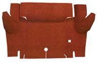 1965-66 Mustang Convertible Loop Carpet Trunk Floor Mat - Red