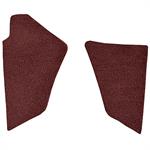 mattsats, kickpanel	 utan baksida,	 	 Claret / Oxblood