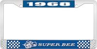 nummerplåtshållare 1968 super bee - blå