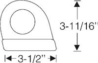 Front apron crossbar grommet