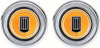 1979-81 Camaro Orange Badge Interior Door Panel Emblems