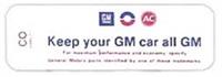 Decal "KEEP YOUR GM ALL GM"
