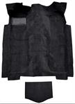 1978 Mustang II  Molded Cut Pile Passenger Area Carpet Set with Tail - Black