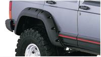 Fender Flare, Cut-Out, Rear, Black, Dura-Flex Thermoplastic, Jeep, Pair