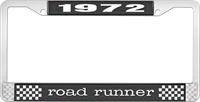 1972 ROAD RUNNER LICENSE PLATE FRAME - BLACK