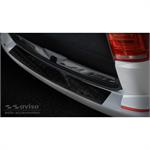 Real 3D Carbon Rear bumper protector suitable for Volkswagen Transporter T6 2015- (with rear hatch) 'Ribs'