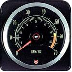 Tachometer,6000 RPM Relne,1969