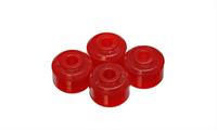 Bushings, Shock, Polyurethane, Red, Bayonet Tower End, .939 in. Long, .375 in. I.D., 1.375 in. O.D., Set of 4