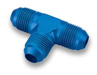 Fitting, Adapter, Tee, AN12 Male, Aluminum, Blue