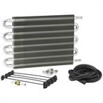 Fluid Cooler, Transmission, Tube, Fin, Natural, 10 in. x 15.875 in. x 0.75 in., 3/8 in. Inlet, Outlet, Each