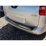 Zwart RVS Achterbumperprotector passend voor Peugeot 5008 2009-2016 'Ribs'