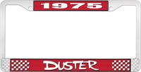 1975 DUSTER PLATE FRAME - RED