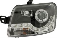 Set Koplampen in DRL-Look passend voor Fiat Panda 2003-2008 - Zwart