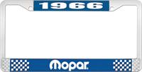 1966 MOPAR LICENSE PLATE FRAME - BLUE
