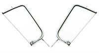 1955-59 Pickup Chrome Vent Frames with Clear Glass