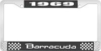 1969 BARRACUDA LICENSE PLATE FRAME - BLACK