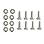 Valve Cover Bolts, Replacement, Hex, Steel, Chrome, 1/4-20 in. Thread Size, 0.750 in. Thread Length, Set of 8