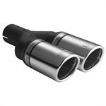 Exhaust Tail Pipe Double round Ø100x225