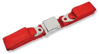Seat Belt, Front, Bright Red, 1965-1966 Early