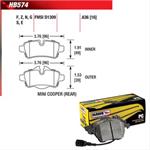 brake pads, rear, Performance ceramic