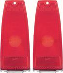 Tail Light Lens, Plastic, Red, Chevy, Each