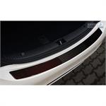 Carbon Achterbumperprotector Mercedes C-Klasse W205 Sedan 2014- Rood-Zwart Carbon