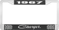1967 CHARGER LICENSE PLATE FRAME - BLACK