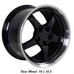 Wheel,C5 Black 18 x10.5,93-02