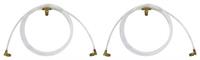 1964-67 GM A-Body Convertible Top Hydraulic Hose Set White Plastic