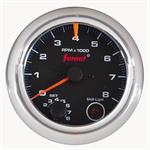 Tachometer, Shift Light, 09 Series, 0-8,000 rpm, 3 1/2 in., Analog, Electrical