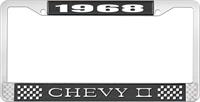 nummerplåtshållare, 1968 CHEVY II svart