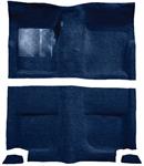 1965-68 Mustang Fastback Passenger Area Loop Floor Carpet Set without Fold Downs - Dark Blue