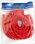 Convoluted Tubing, Plastic, Red, 1/4", 3/8", 1/2", 3/4", 10ft