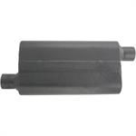 muffler, 2,5" in / 2,5" out, oval