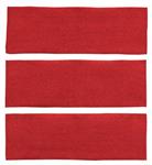 1964-68 Mustang Fastback 3 Piece Fold Down Loop Carpet Set - Red